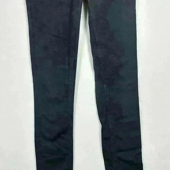 ARITZIA Lace Up Black Nico Mid Rise Skinny Crop Jeans Jeggings  Women 24 - Picture 5 of 10